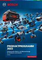 Bosch Produktkatalog 2023