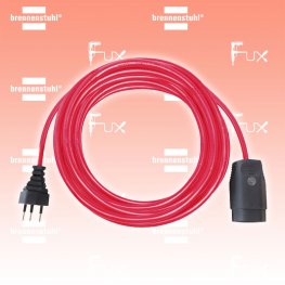 Verlängerungskabel mit Funktionsleuchte 10m rot