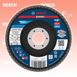 Fächerschleifscheibe X782, ⌀ 115 mm, Korn  40